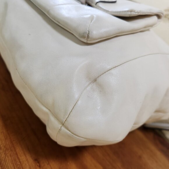 Coach Kristin Ivory Leather Handbag Tote Purse - Picture 11 of 16